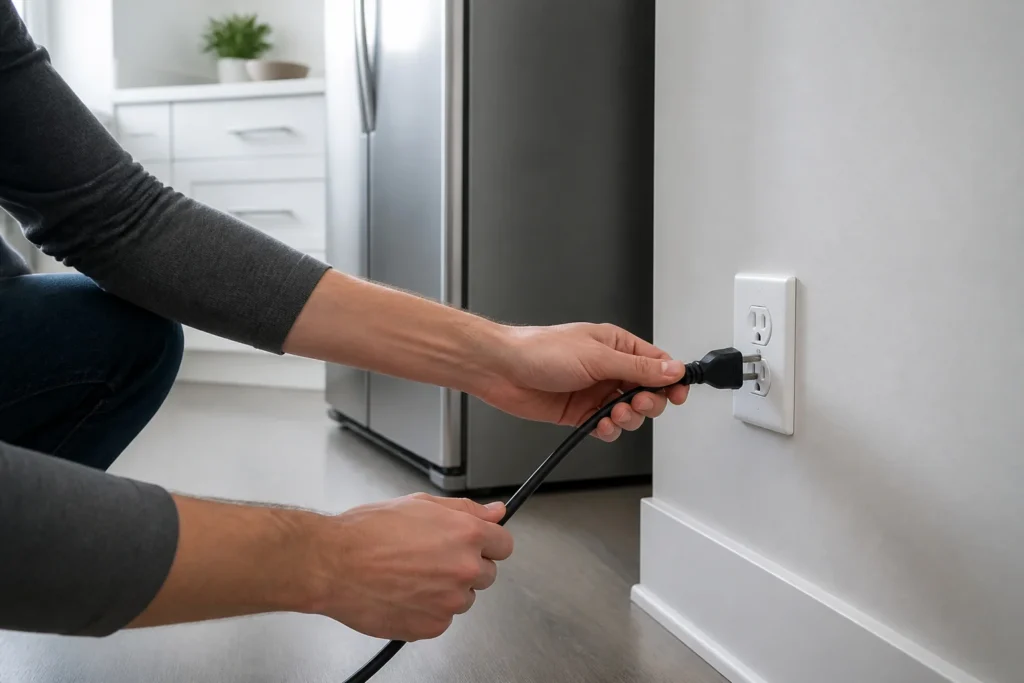 Branchement securise dun refrigerateur