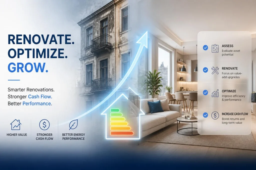 Rénovation immobilière : DPE, cash flow et valeur